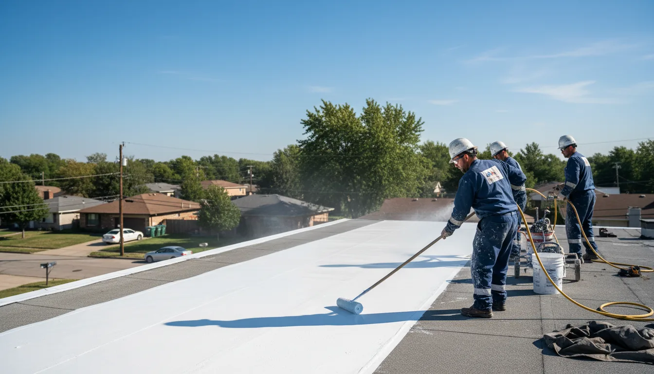 Commercial roof coating in Woodruff, AZ near me
